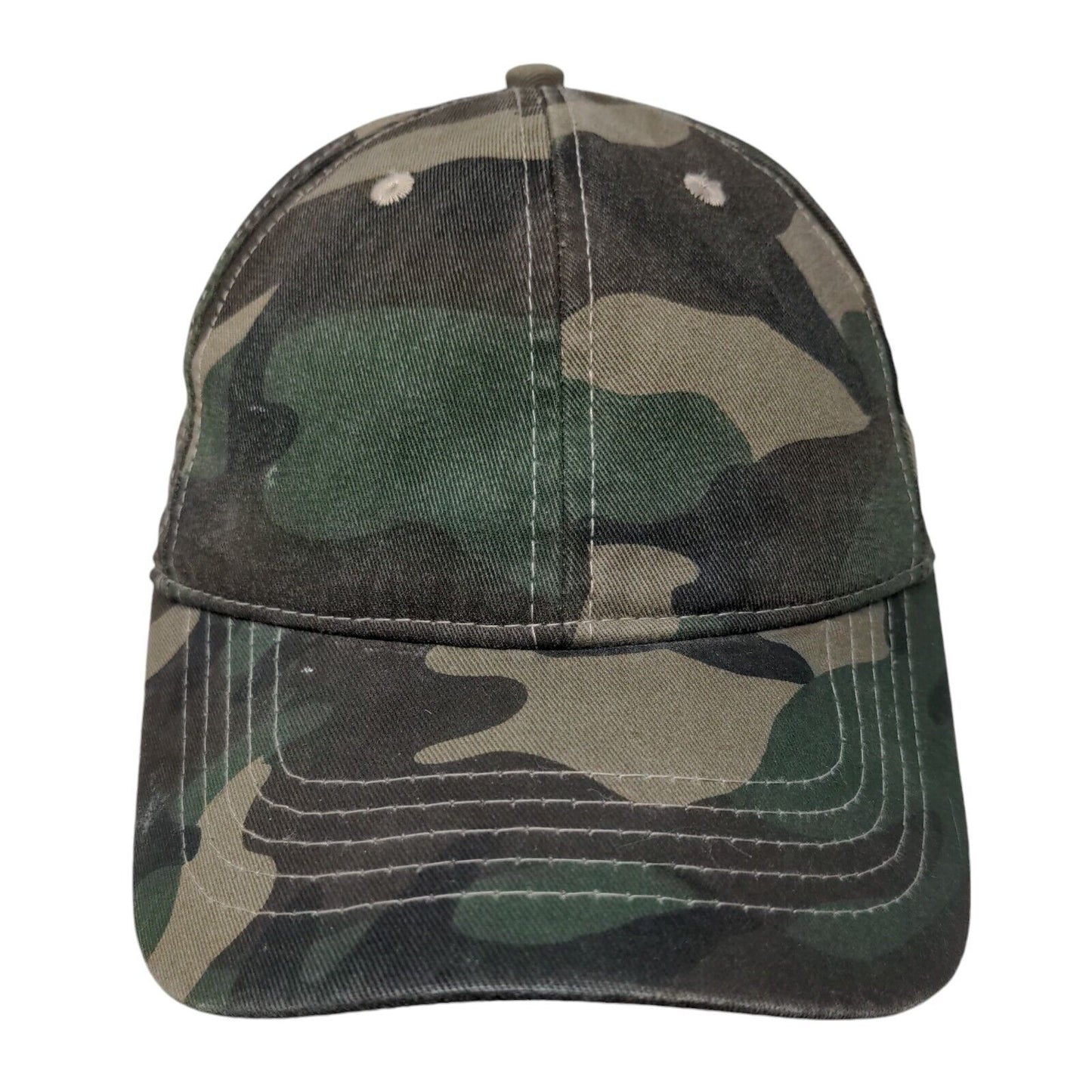 Unbranded Strapback Trucker Hat Camouflage One Size Adjustable 6 Panel Blank