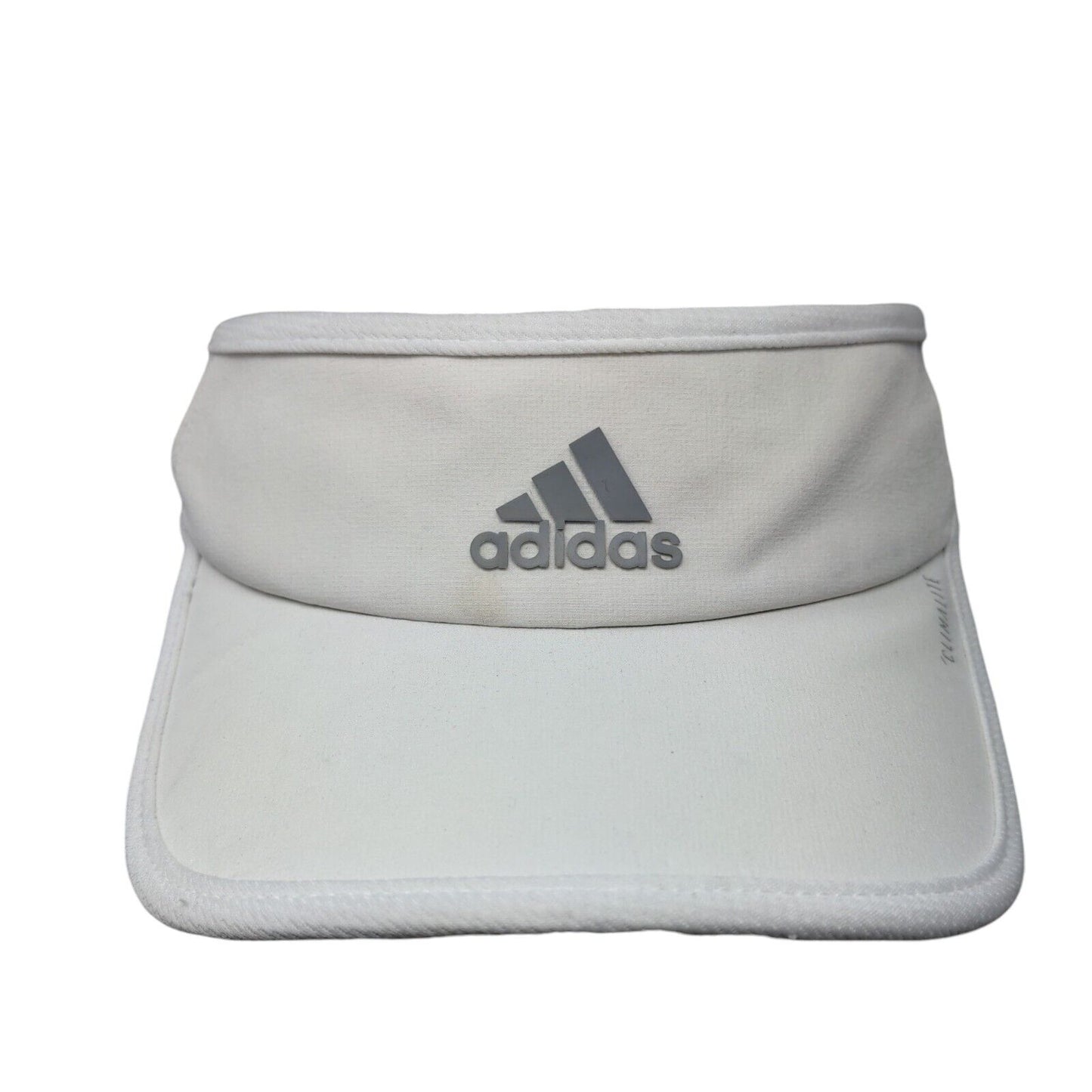 Adidas Climalite Strapback Sun Visor Hat White OSFA Adjustable Moisture Wicking