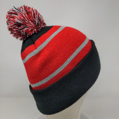 Health Indiana Hoosiers Beanie Hat Multicolor One Size Pom Pom Embroidered Hit