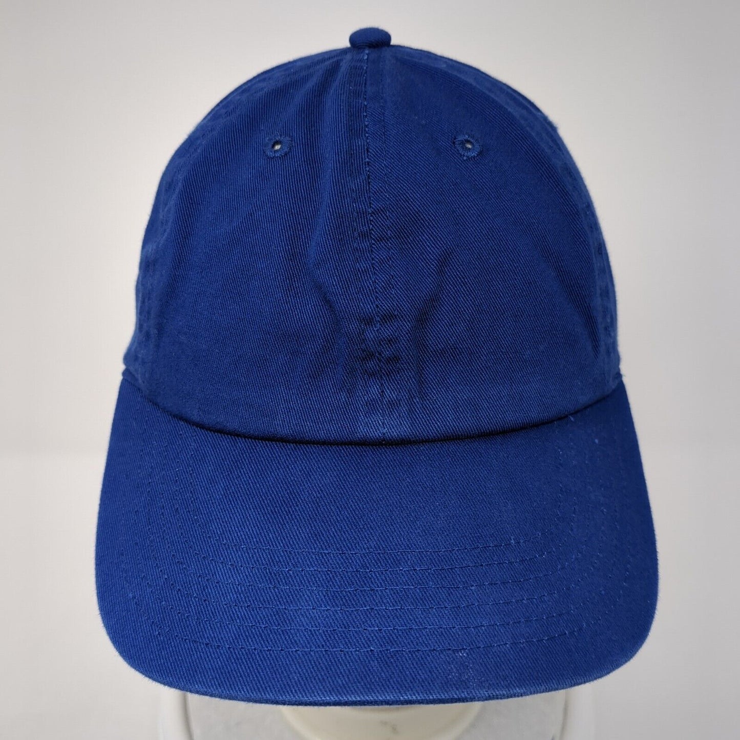 Gelante Slideback Hat Blue OS Adjustable Vented Holes 6 Panel Blank Cotton