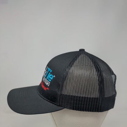 Quick Tie Systems Snapback Trucker Hat Black One Size Cap America