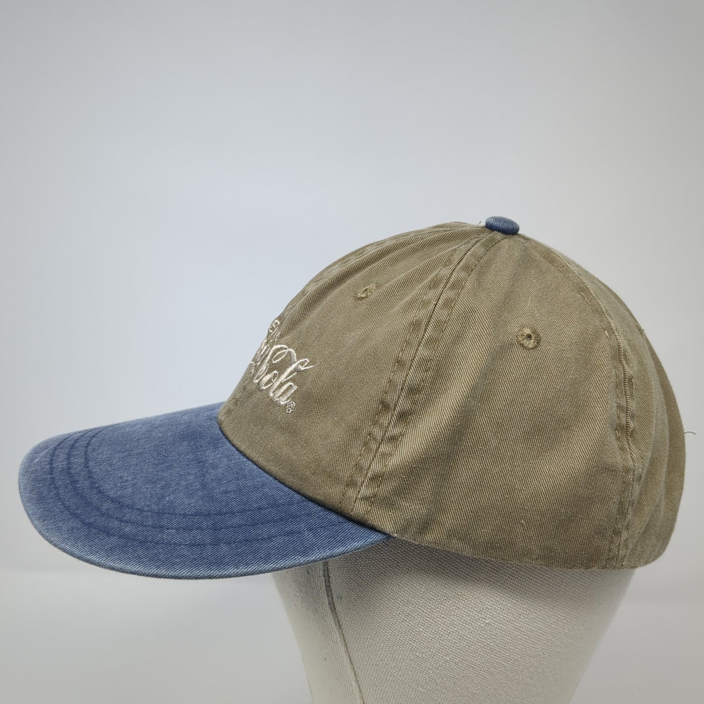 Enjoy Coca-Cola Slideback Hat Multi One Size Colorblock Leather Strap