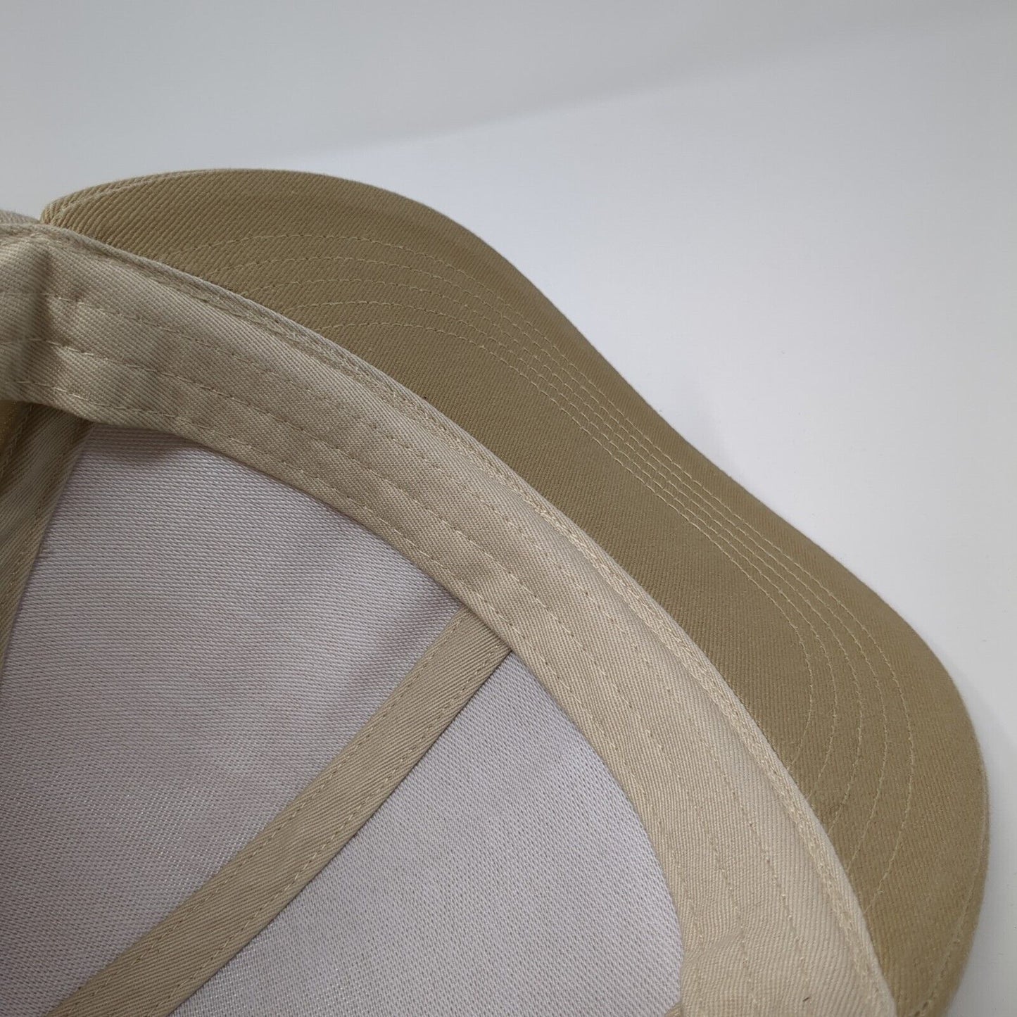 Gap Snapback Hat Tan One Size Adjustable Vented Holes 6 Panel Blank Cotton