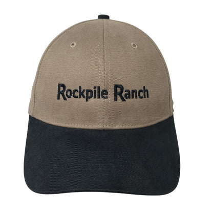 Rockpile Ranch Strapback Baseball Cap Brown One Size Adjustable Richardson