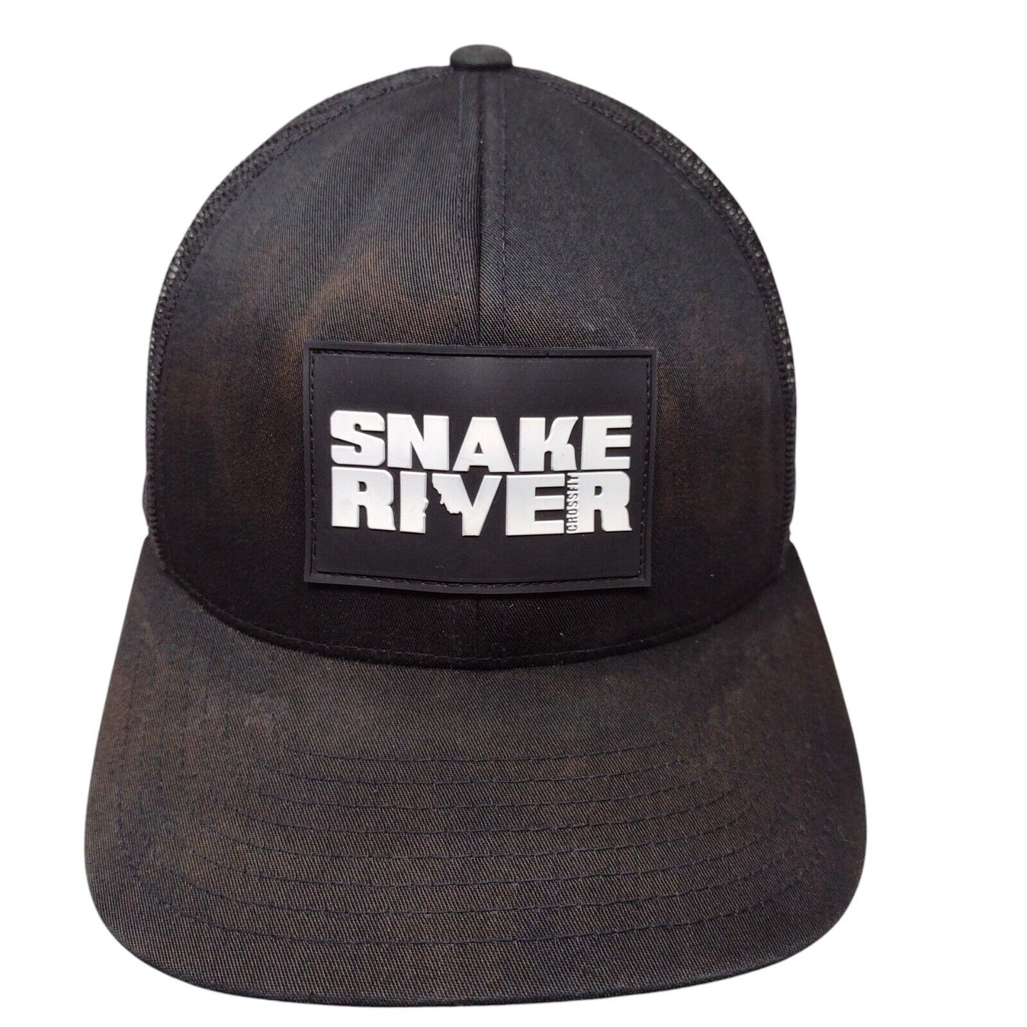 Snake River CrossFit Patch Snapback Trucker Hat Black OSFA Mesh Back