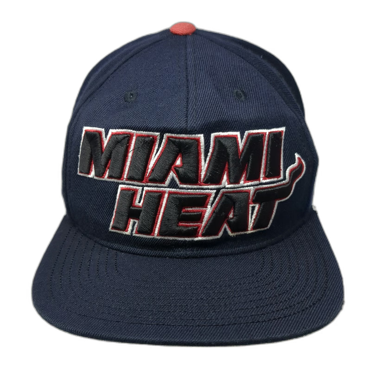 Miami Heat NBA Adidas Snapback Blue One Size Draft Cap Embroidered Flat Brim Hat