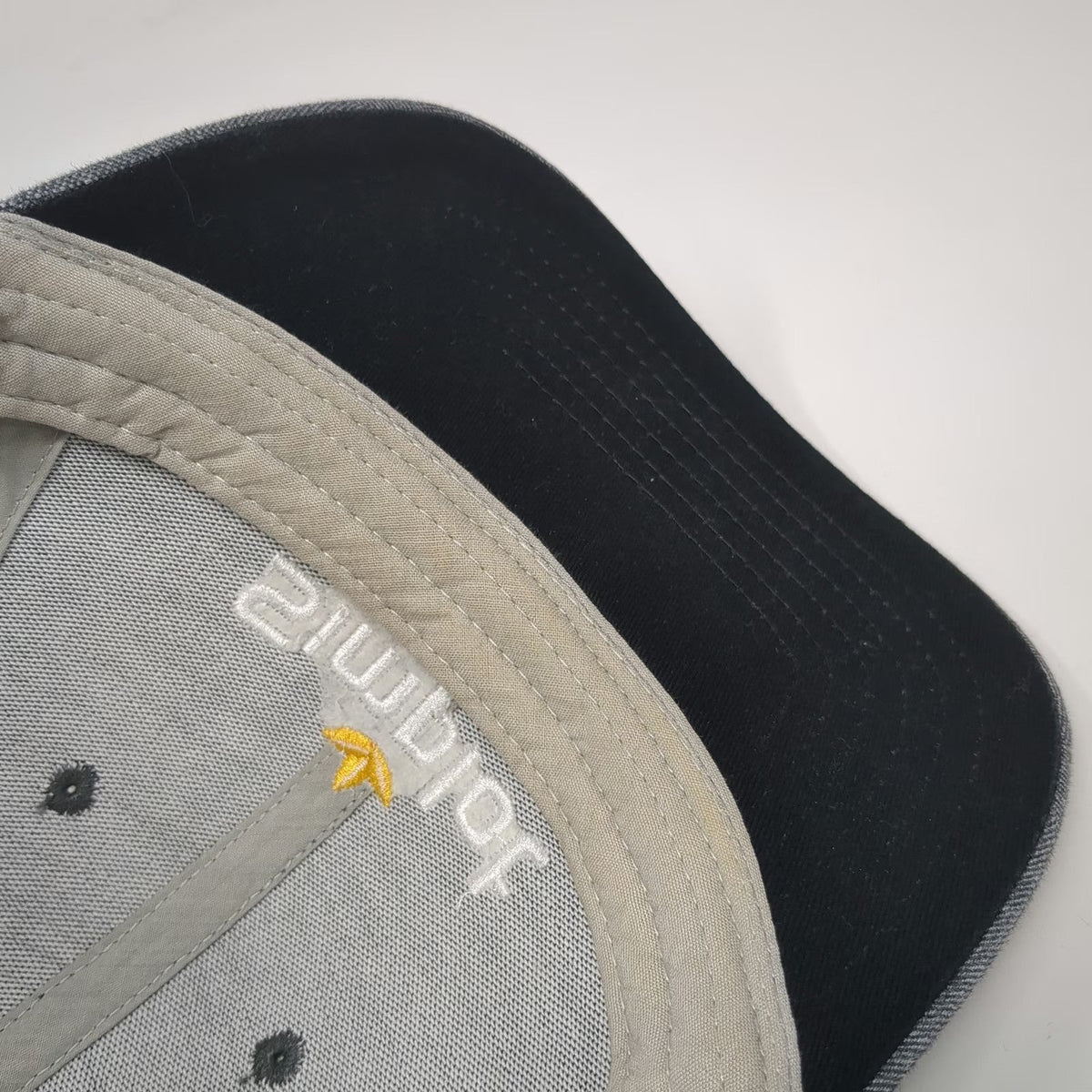 K-Products Simplot Gray One Size Baseball Cap Hat Herringbone Jersey Strapback