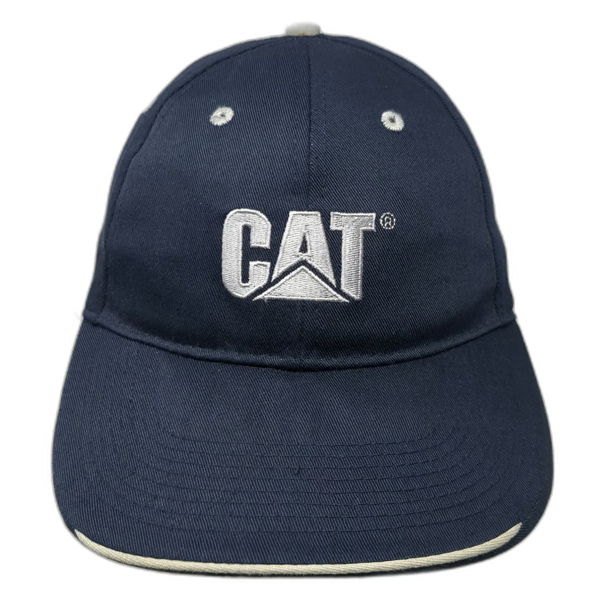 Caterpillar Baseball Cap Blue One Size Strapback CAT Logo Embroidered Work Hat