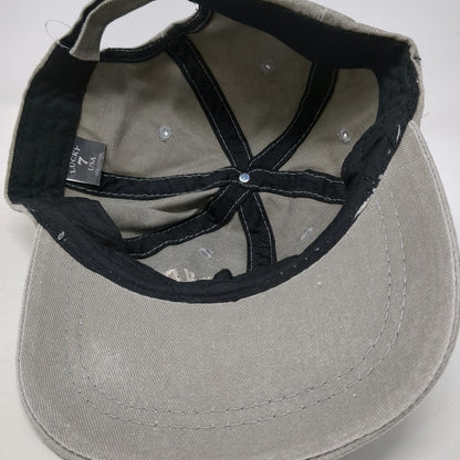 Lucky 7 USA Baseball Cap Gray One Size Yellowstone National Park Strapback Hat