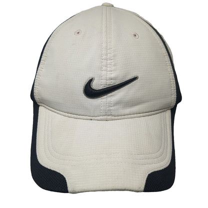 Nike Baseball Cap Beige One Size Strapback Hat Nike Golf Swoosh Logo Contrast