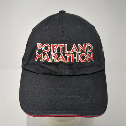 Portland Marathon Slideback Hat Black One Size Adjustable Embroidered