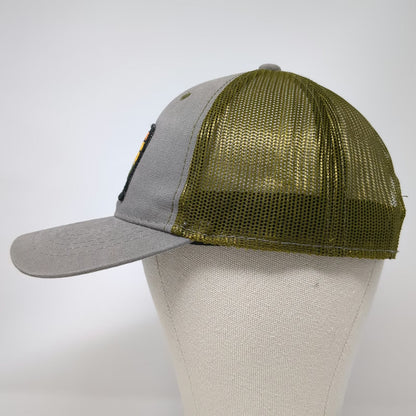 Realtree Trucker Hat Gray One Size Mesh Back Antler Logo Sunset Patch Snapback