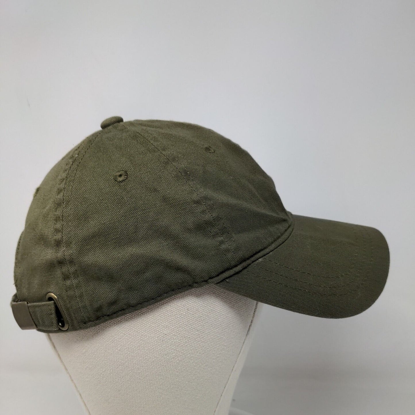 Unbranded Men's Slideback Hat Green Black 100% Cotton Adjustable