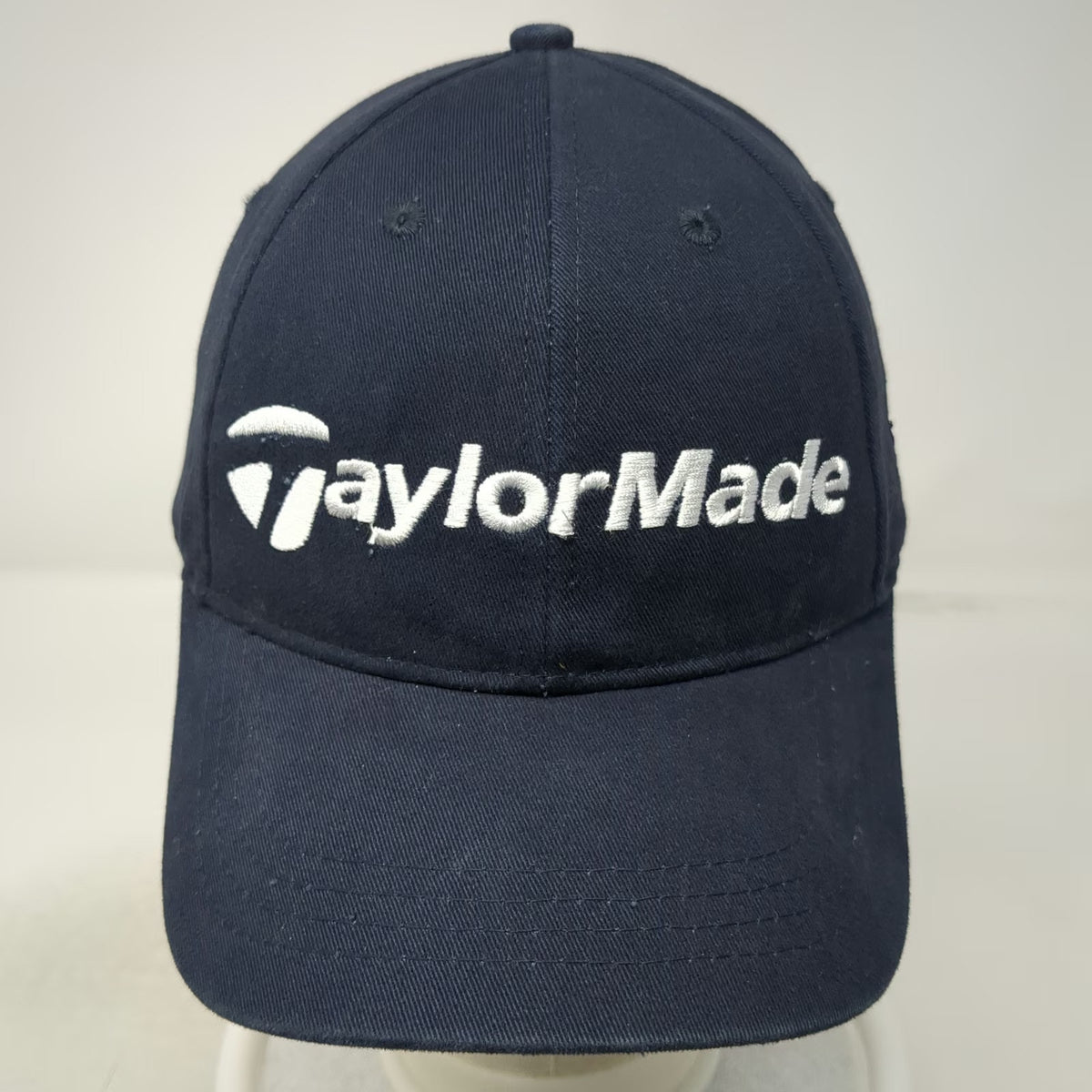 TaylorMade Baseball Cap Blue One Size J&L Electric Logo Adjustable Slideback Hat