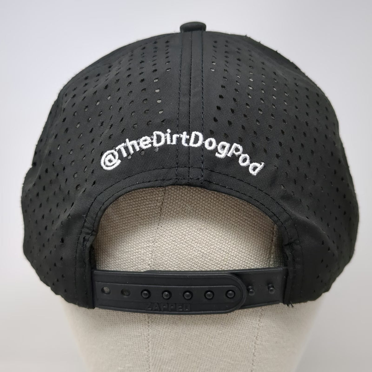 Zapped Dirt Dogs Podcast Mesh Trucker Hat Black One Size Rope Snapback Logo