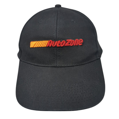 AutoZone Strapback Hat Black One Size Adjustable Embroidered 6 Panel