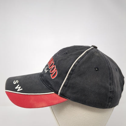 Silverwood Theme Park Strapback Hat Black One Size Adjustable Triangle