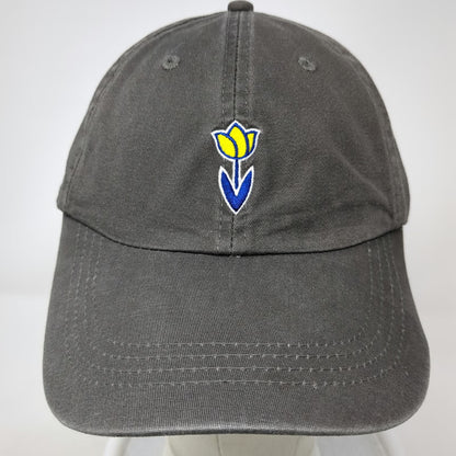 Dutch Bros Coffee Hat Baseball Cap Gray One Size Embroidered Tulip Slideback