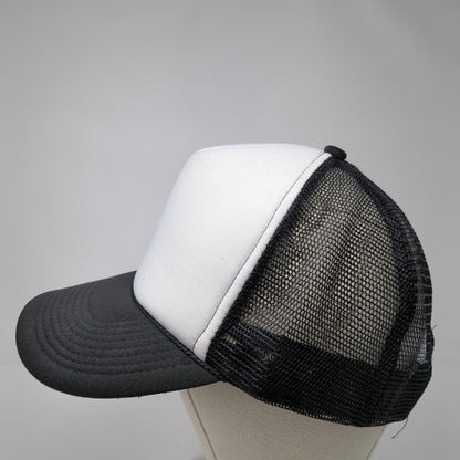 Cobra Snapback Trucker Hat Black One Size Adjustable Mesh Back Rope Blank