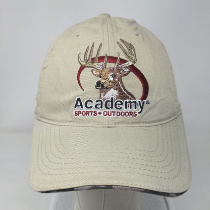 Academy Sports&Outdoors Strapback Hat Tan One Size Adjustable Embroidered Cotton