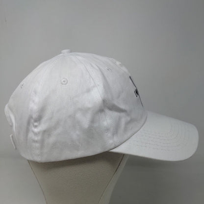 Hit Wear Men's Strapback Hat White OSFA Embroidered Unified Logo Cotton