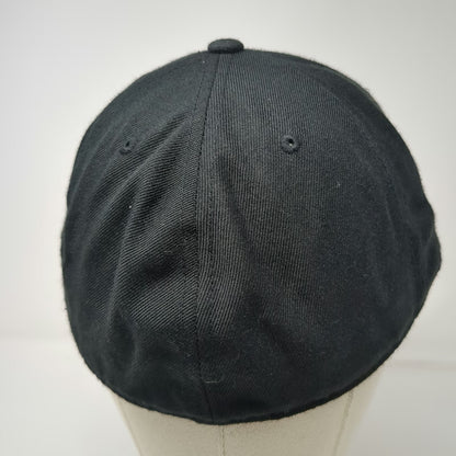 Yupoong Baseball Cap Black 7 1/2 Fitted Embroidered Logo FMF Racing Hat