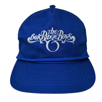 The Oak Ridge Boys Slideback Hat Blue OSFA Adjustable Embroidered Rope Youngan