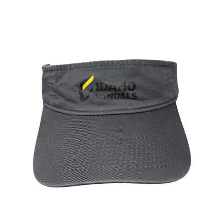 Idaho Vandals Strapback Hat Gray OSFA Sun Visor Hat Cap Graphic Logo