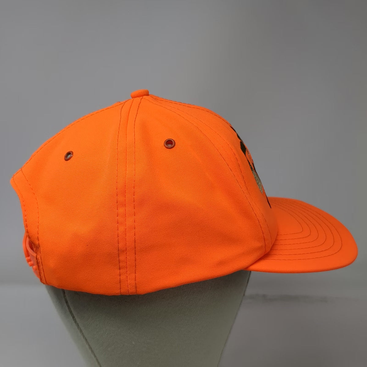 Paramount Snapback Orange Trophy Buck Hunting Deer Hat Green Underbrim Vintage