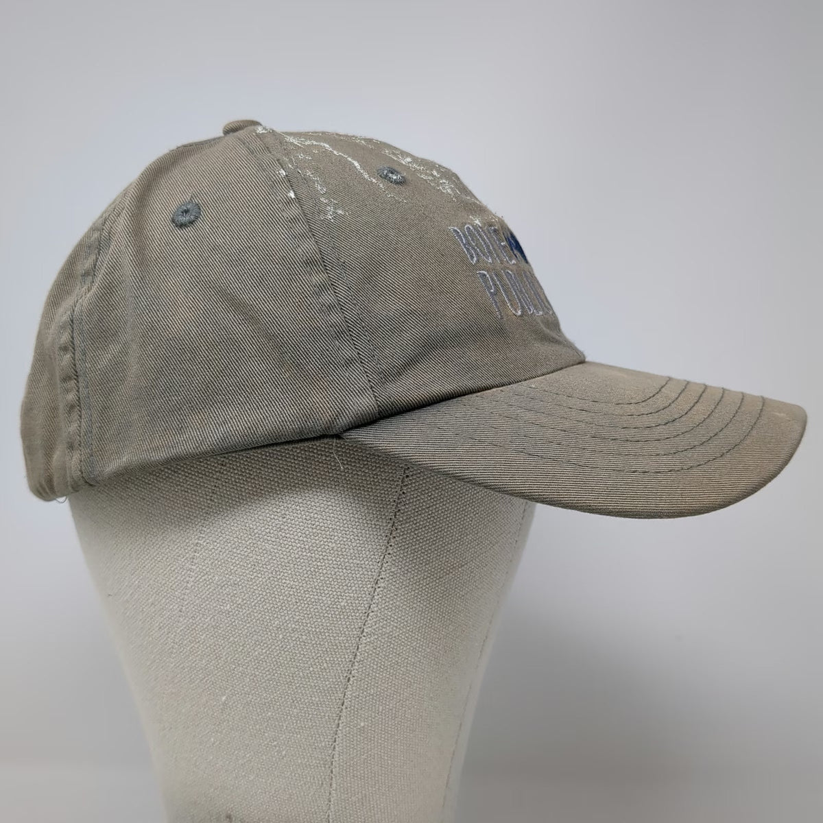 Boise State Public Radio Baseball Cap Gray One Size Slideback Cotton Logo Hat