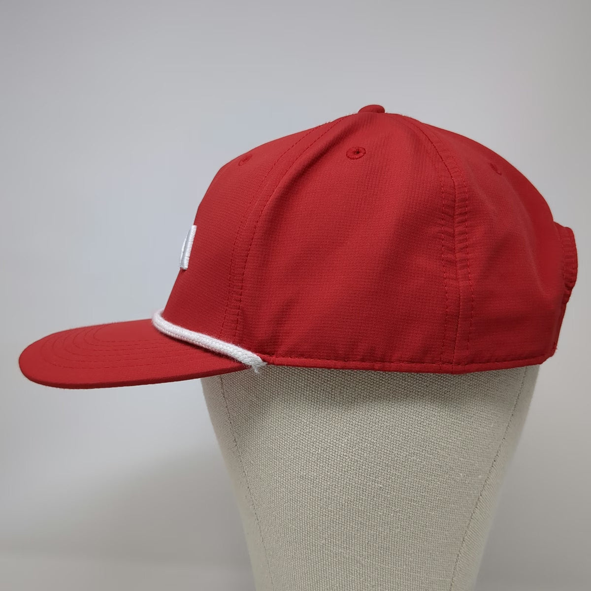 Cap America 5 Panel Red White One Size Rope Brim Snapback Polyester Logo Hat