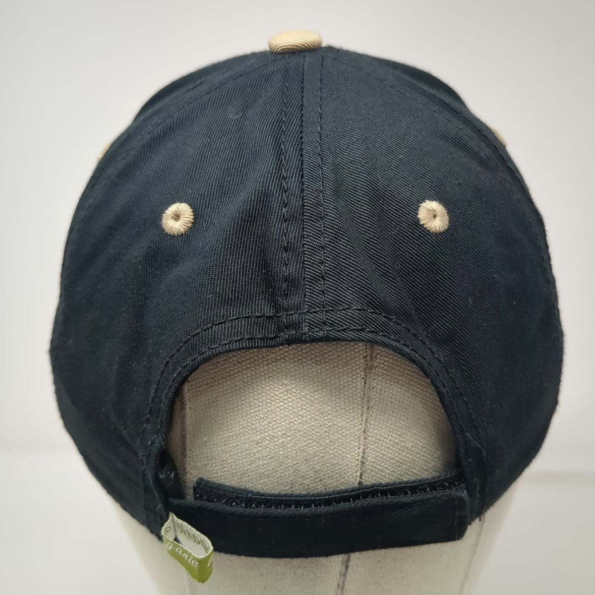 Otto Baseball Cap Black One Size Gibbar Electric Organic Cotton Strapback Hat