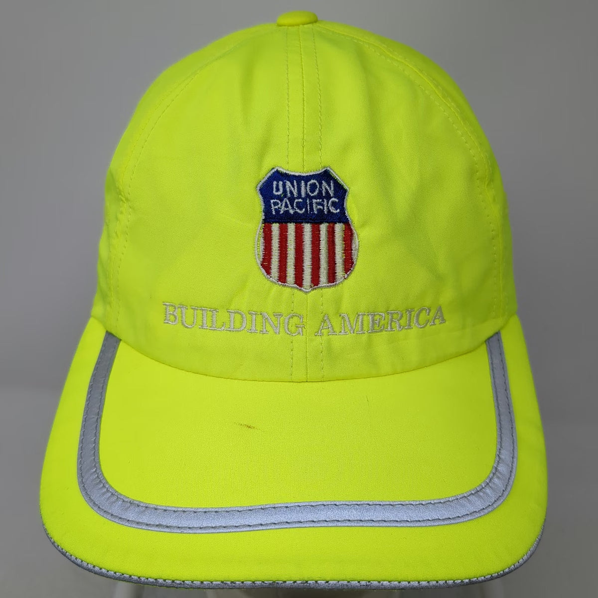 Port Authority Baseball Cap Green One Size Union Pacific Reflective Safety Hat