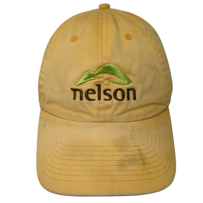 Nelson Slideback Hat Yellow One Size Adjustable Embroidered 6 Panel
