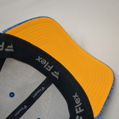 St. Louis Blues NHL Fanatics Cap Blue Yellow L Stretch Fit Flex Curved Brim Hat