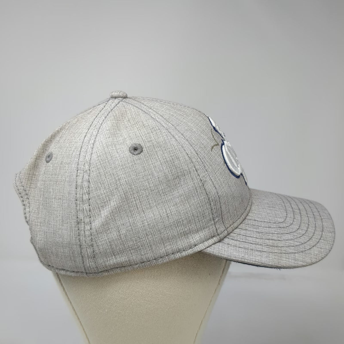 Corona Snapback Hat Gray One Size Embroidered Extra Logo Palm Tree Beer Graphic