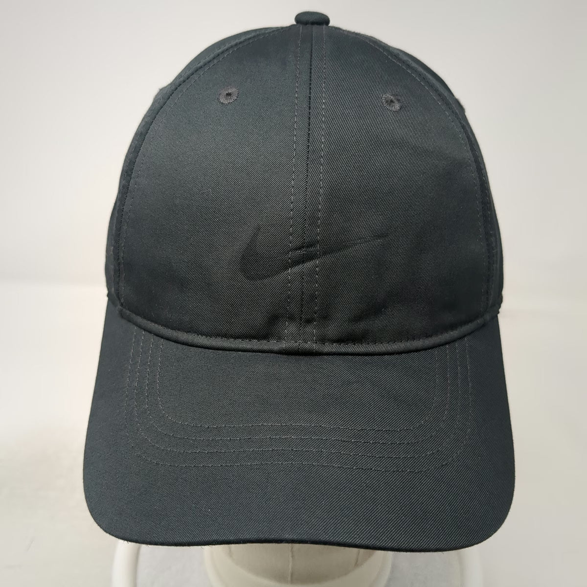 Nike Baseball Cap Gray One Size Adjustable Dri-FIT Swoosh Embroidered Hat