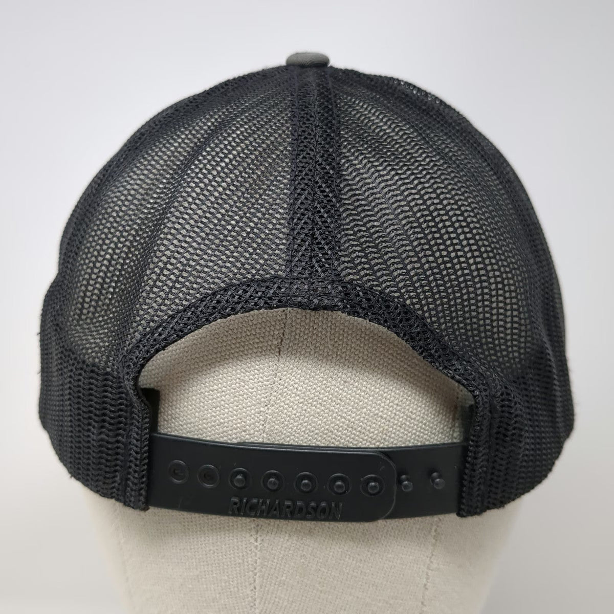 Richardson Trucker Hat Gray One Size Outlaw Motor Sports Mesh Snapback Patch