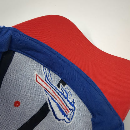 Buffalo Bills NFL Team Apparel Cap Blue One Size Cotton Strapback Curved Brim