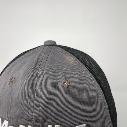 McNeilus Strapback Trucker Hat Gray One Size Adjustable 6 Panel Mesh Back