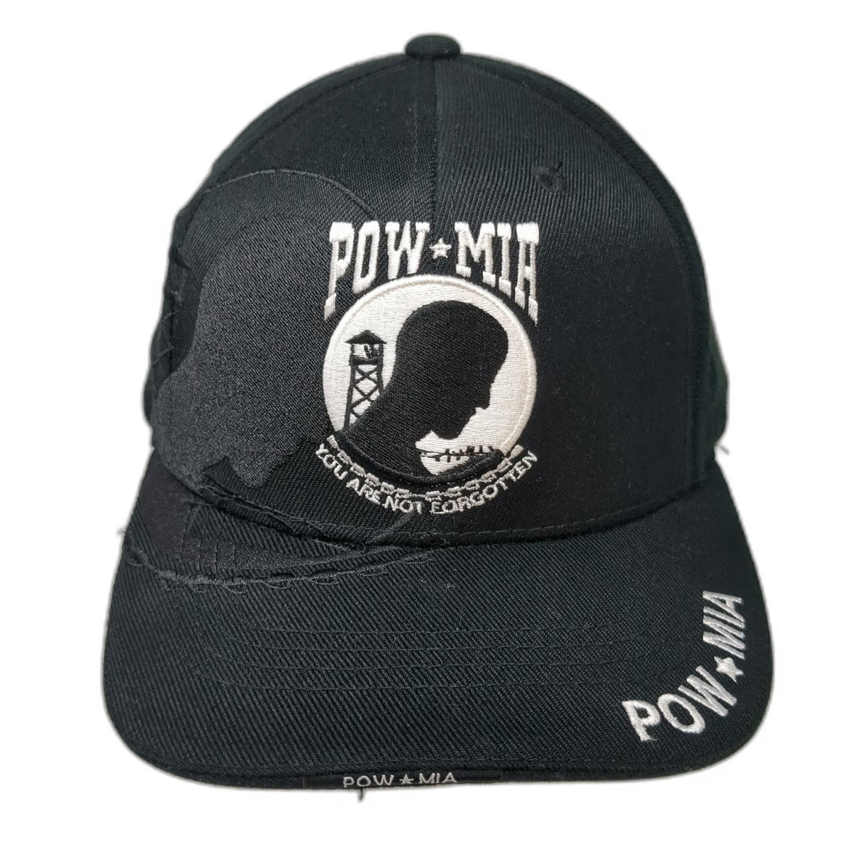 Rapid Dominance Baseball Cap Black One Size POW MIA You Are Not Forgotten Hat