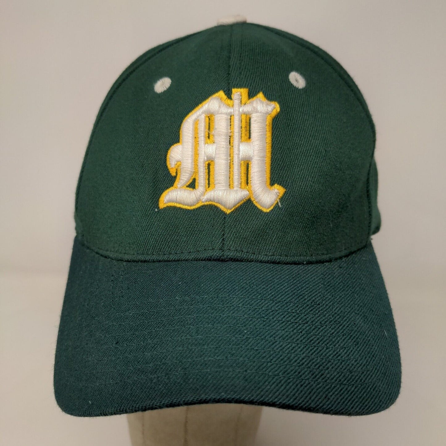 Pacific Headwear Men's Fitted Hat Green Size M-XL 7 3/8 - 8 Embroidered Logo