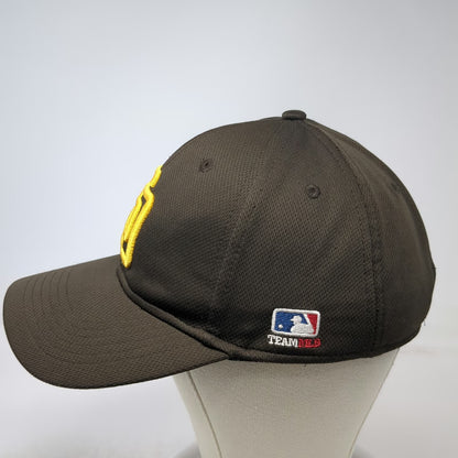 San Diego Padres MLB OC Sports Baseball Cap Brown Yellow One Size SD Logo Mesh