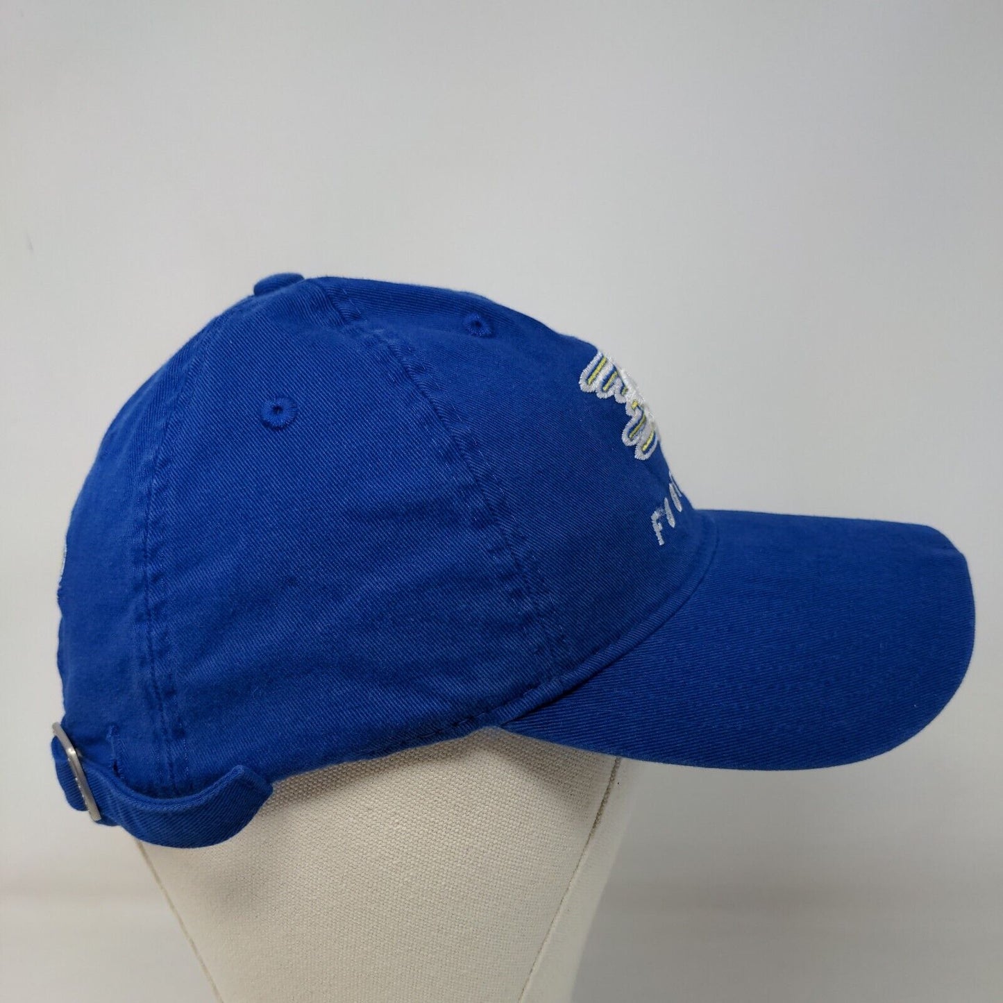 Adidas Men's Slideback Hat Blue OSFA Embroidered Limestone Saints Logo