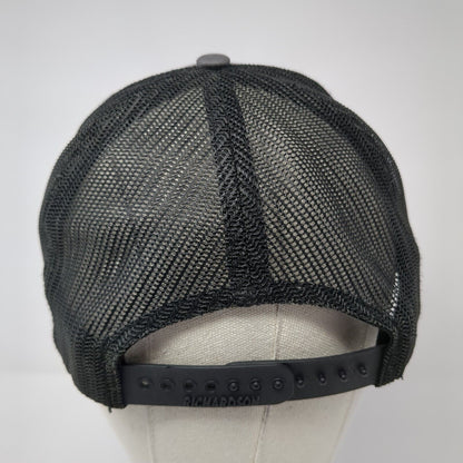 Gooding Farms Est. 1895 Snapback Trucker Hat Gray OS Adjustable Mesh Richardson