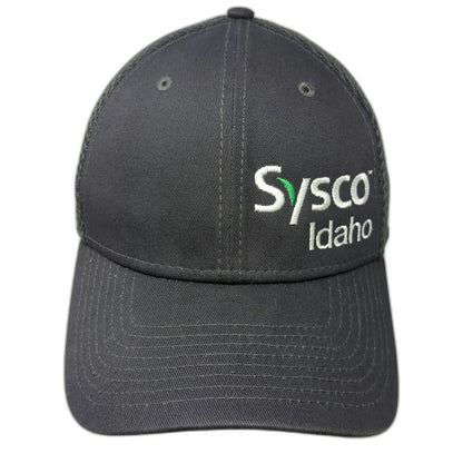 New Era Baseball Cap Gray L Sysco Idaho Mesh Back Stretch Fit 39THIRTY Hat