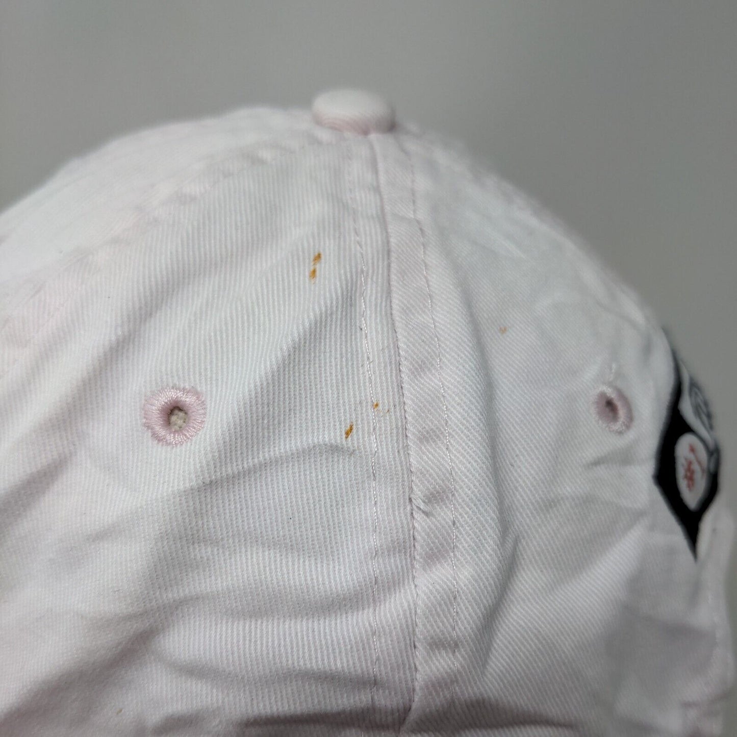 Titleist FJ Slideback Hat Whiteish-Pink One Size Adjustable Embroidered 6 Panel