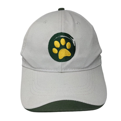 Paw Strapback Hat Tan OSFA Adjustable Embroidered 6 Panel Hit Wear