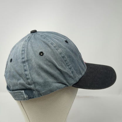 Silver Creek Baseball Cap Blue Black One Size Strapback Sun Valley Idaho Hat