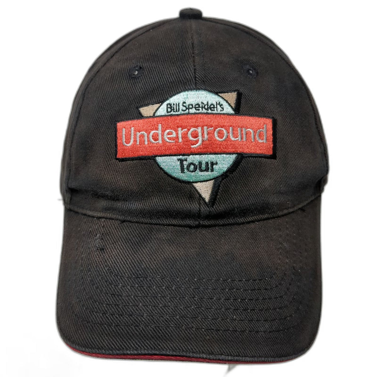 Hats of America Baseball Cap Black Bill Speidel Underground Tour Hat Vintage